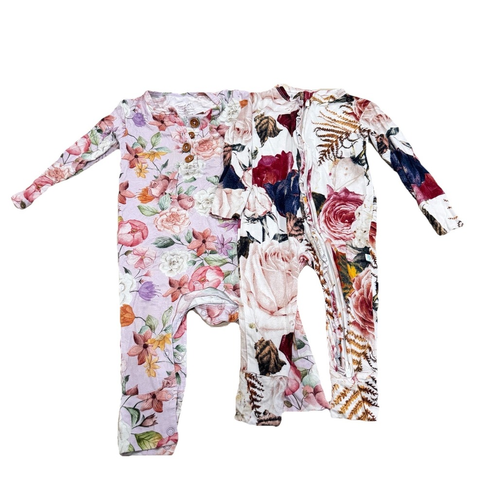 Baby‎ Girls Posh And Peanut Bodysuit Floral Baby Size 12-18 Months